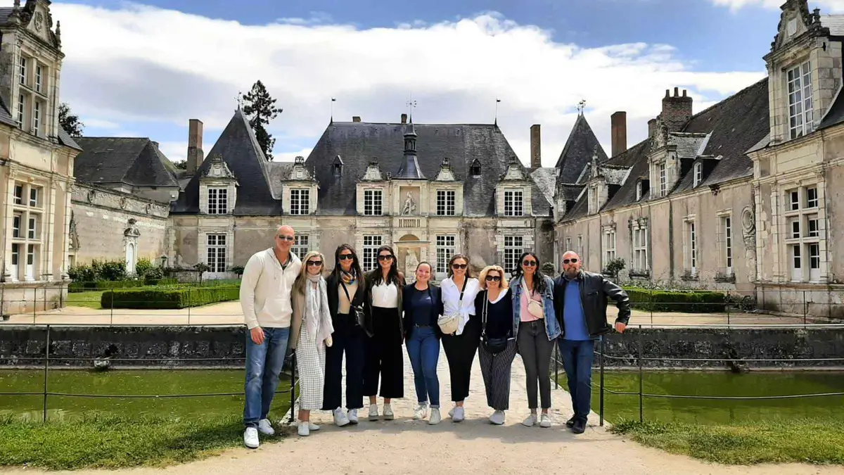 Chateau de Chenonceau gardens on a small-group Loire Valley castles tour from Amboise with chateau lunch